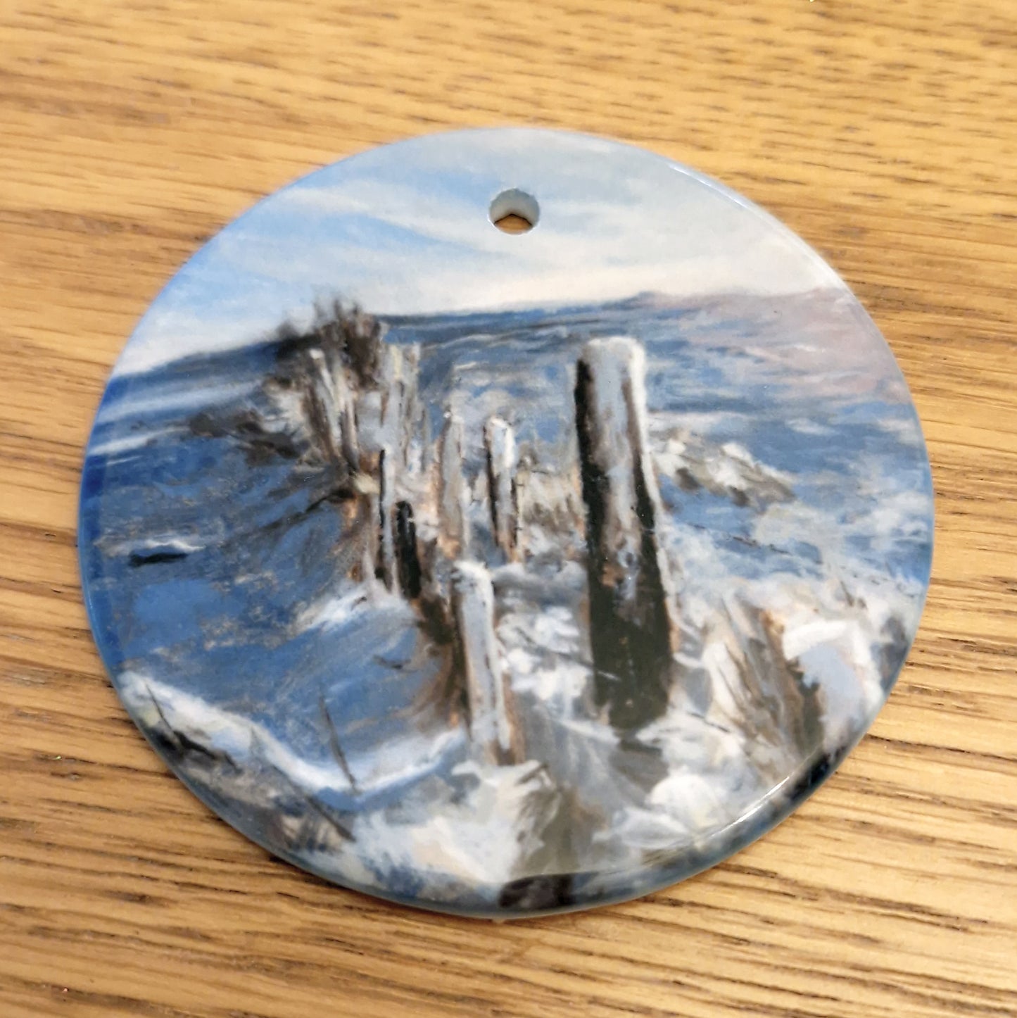 A Winter Walk II - Hanging Ornament