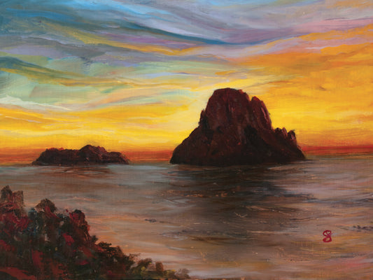 Es Vedrà at Dusk - Large 15oz Bone China Mug