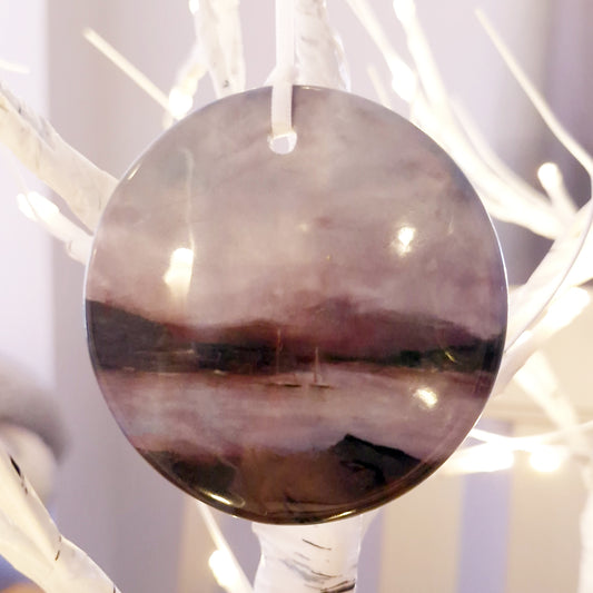 Millport Dusk - The Eileans and Beyond - Hanging Ornament