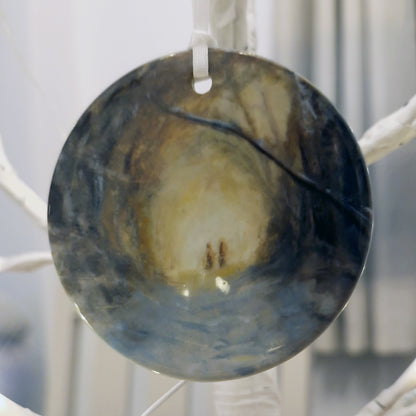 A Winter Walk III - Hanging Ornament